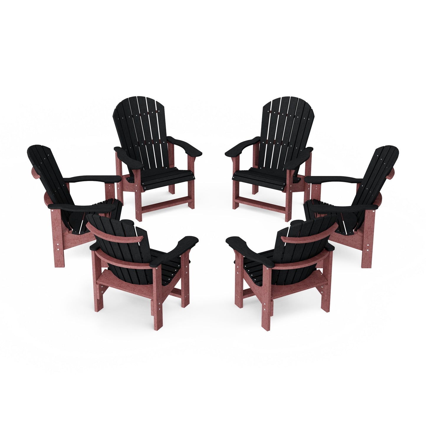 Heritage Upright Adirondack Chairs Set of 6