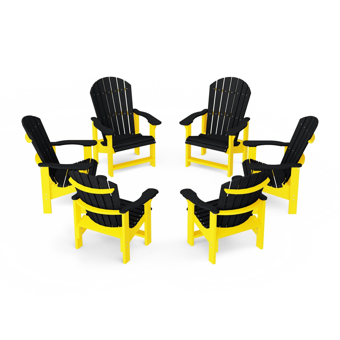 Heritage Upright Adirondack Chairs Set of 6