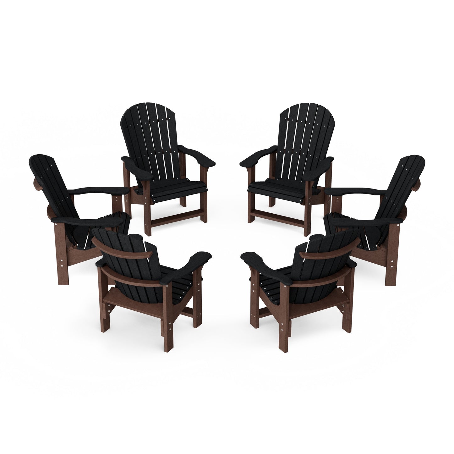 Heritage Upright Adirondack Chairs Set of 6
