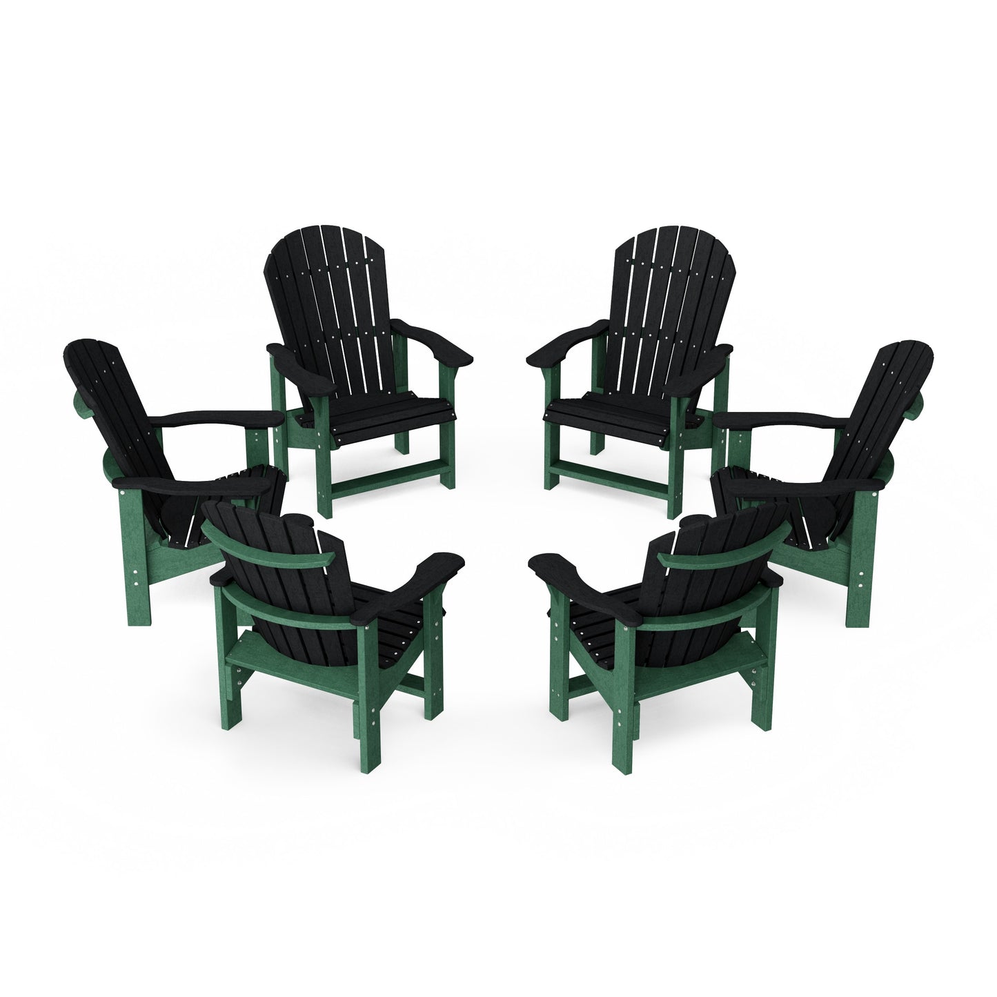 Heritage Upright Adirondack Chairs Set of 6