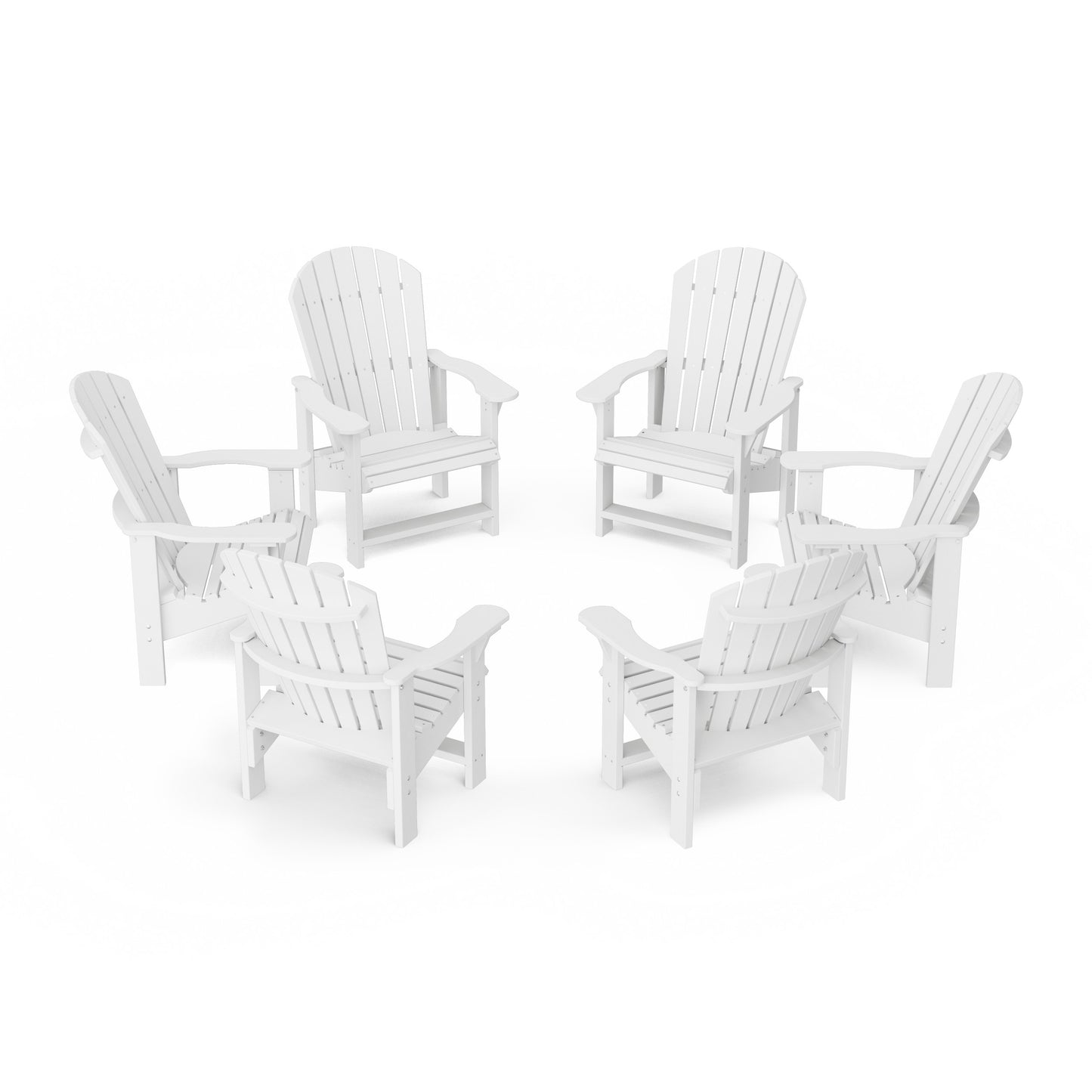 Heritage Upright Adirondack Chairs Set of 6