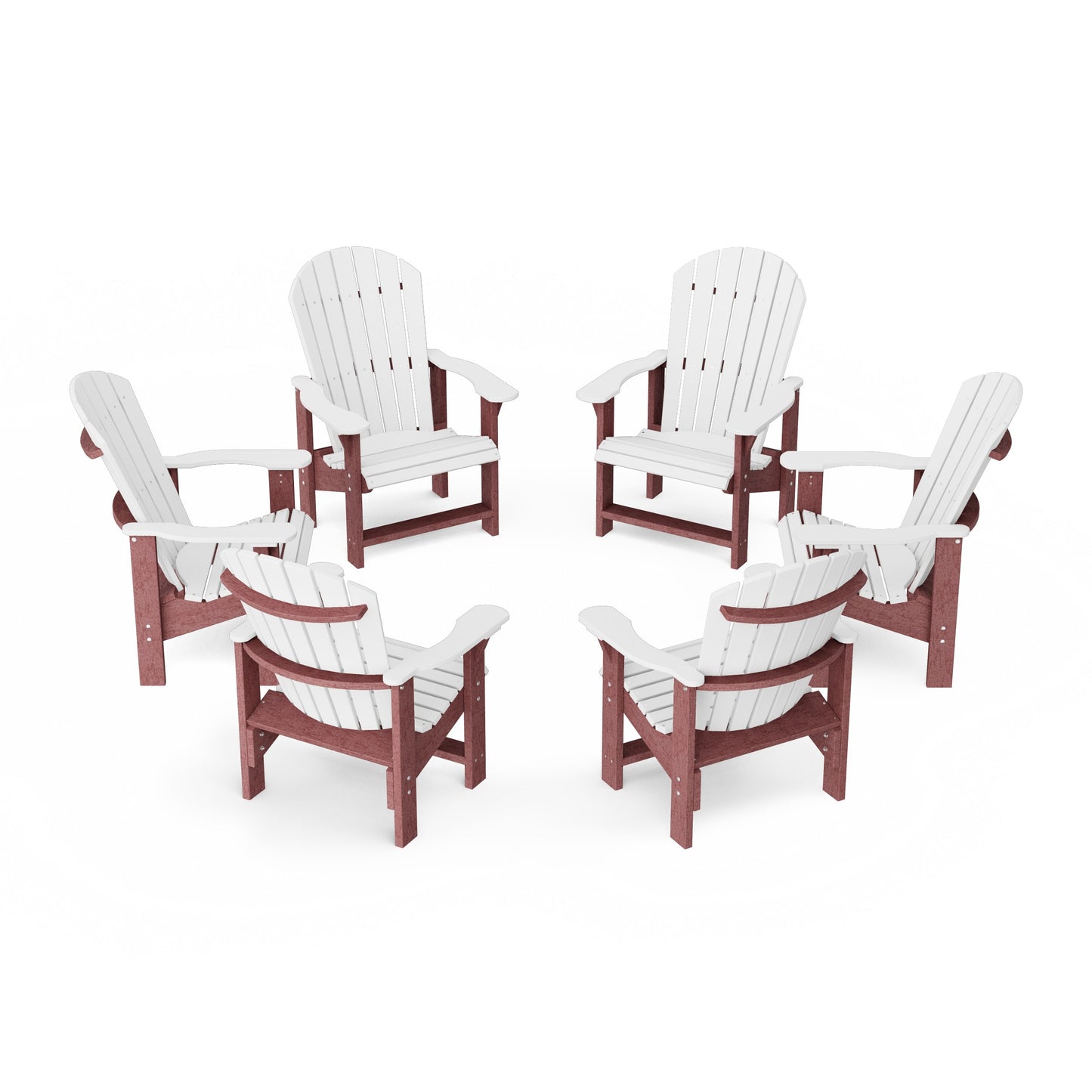 Heritage Upright Adirondack Chairs Set of 6
