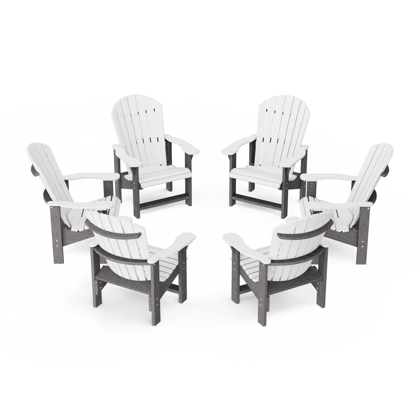 Heritage Upright Adirondack Chairs Set of 6