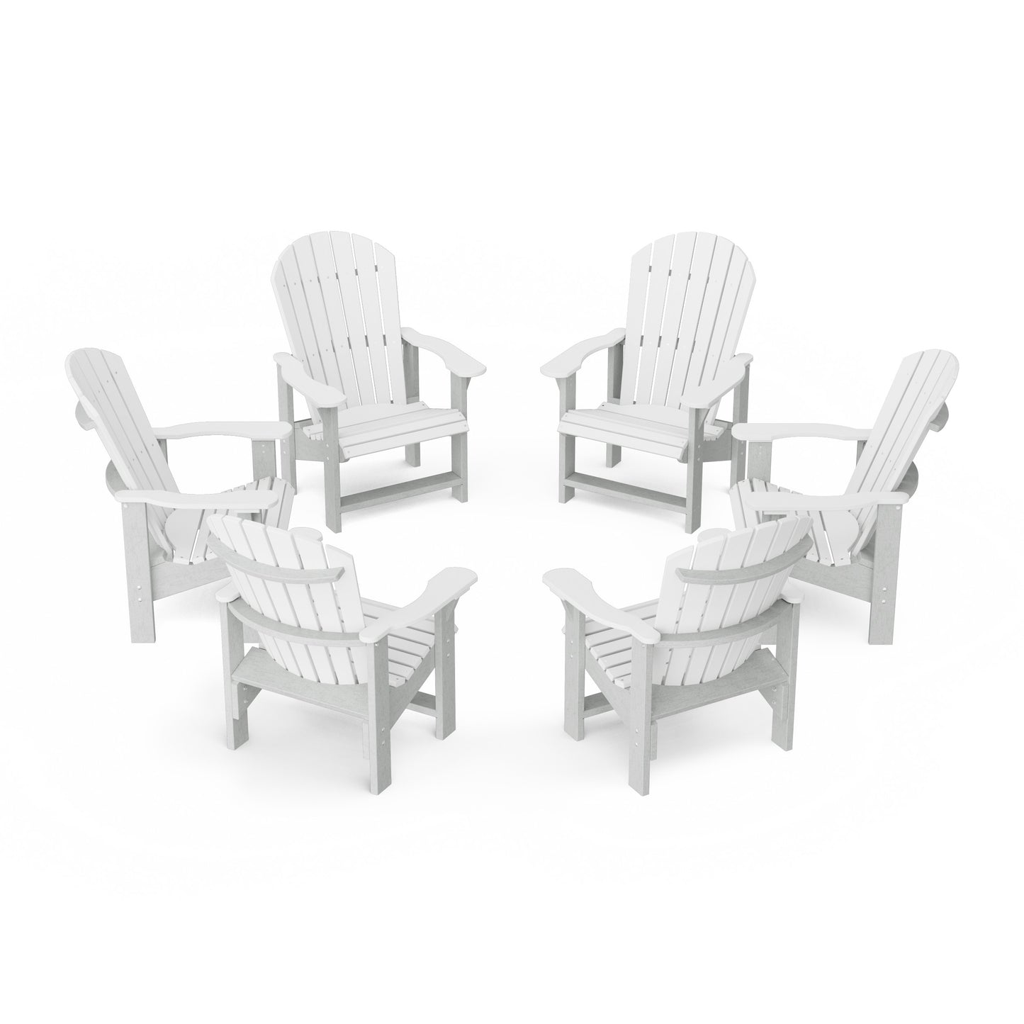 Heritage Upright Adirondack Chairs Set of 6
