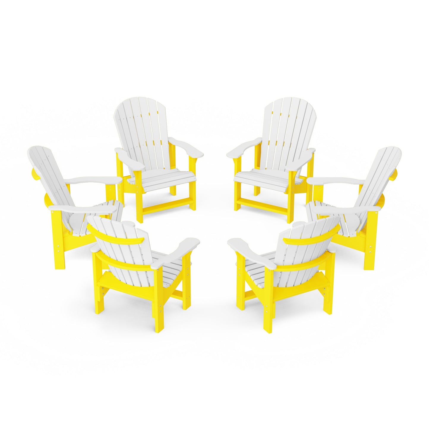 Heritage Upright Adirondack Chairs Set of 6