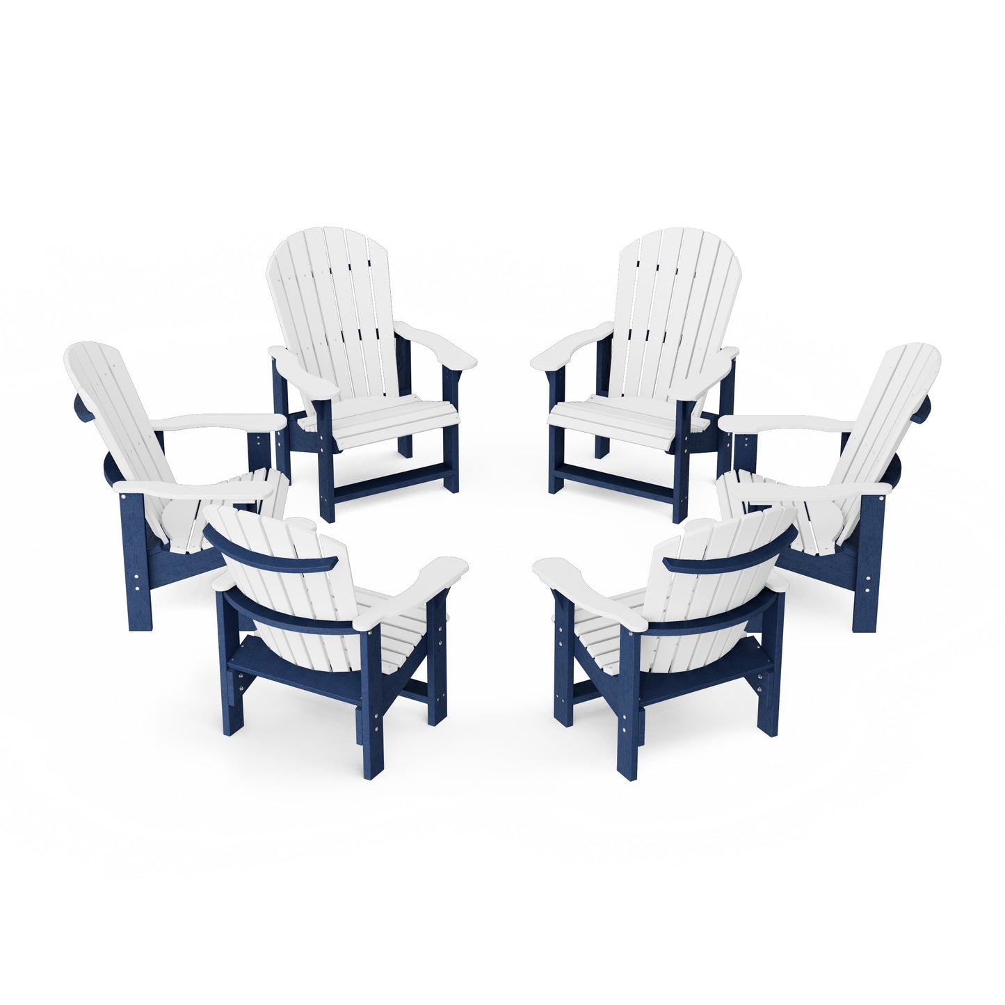 Heritage Upright Adirondack Chairs Set of 6