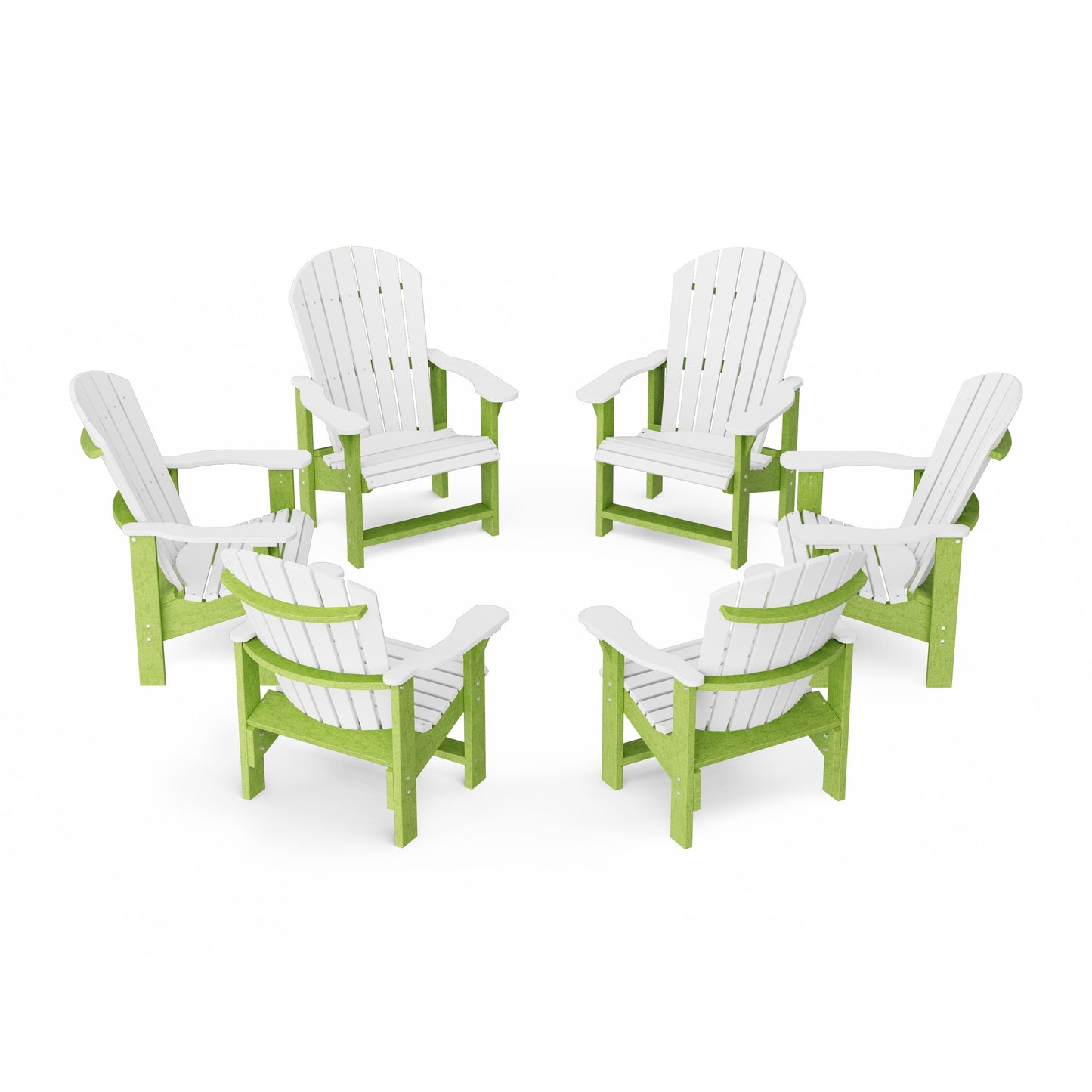 Heritage Upright Adirondack Chairs Set of 6