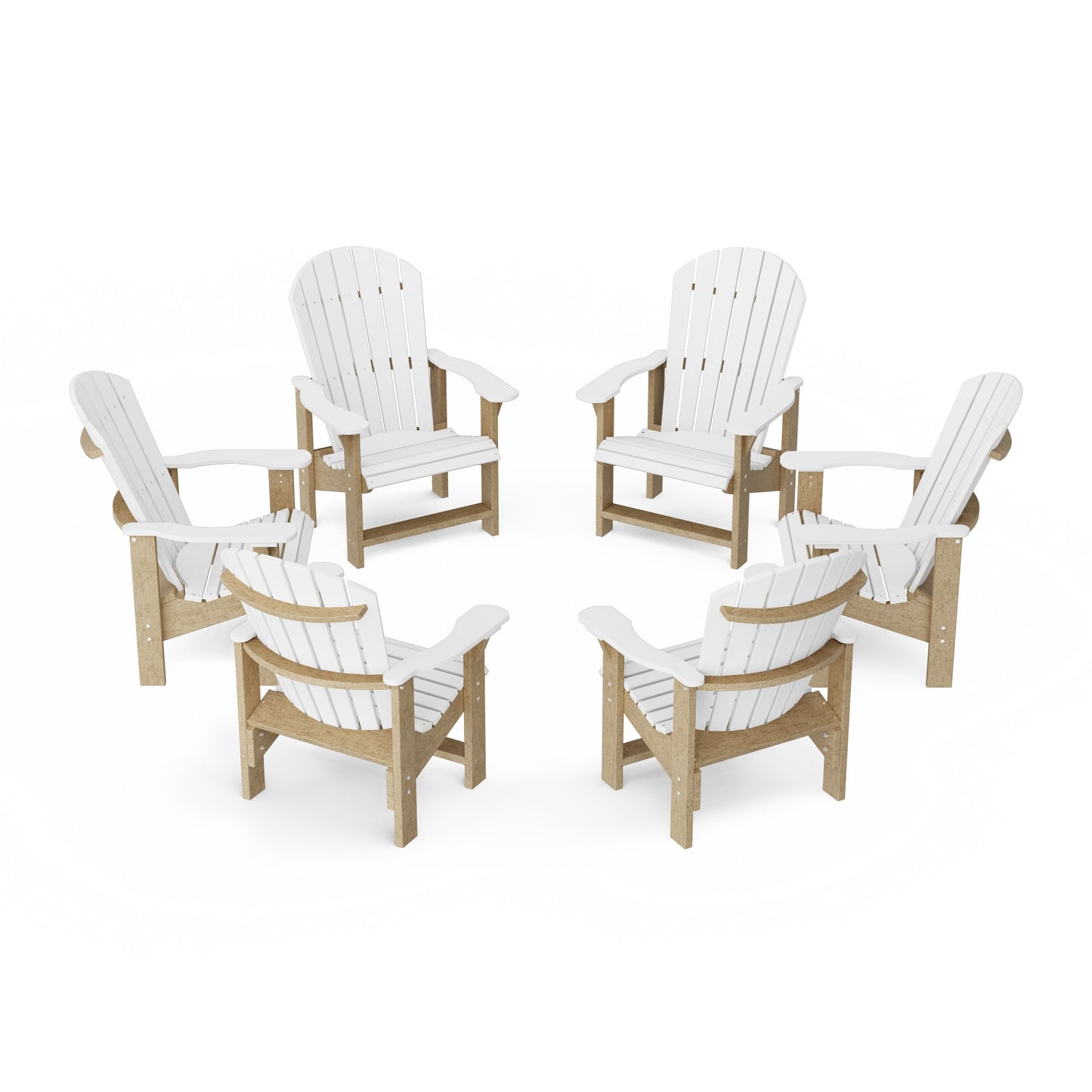 Heritage Upright Adirondack Chairs Set of 6