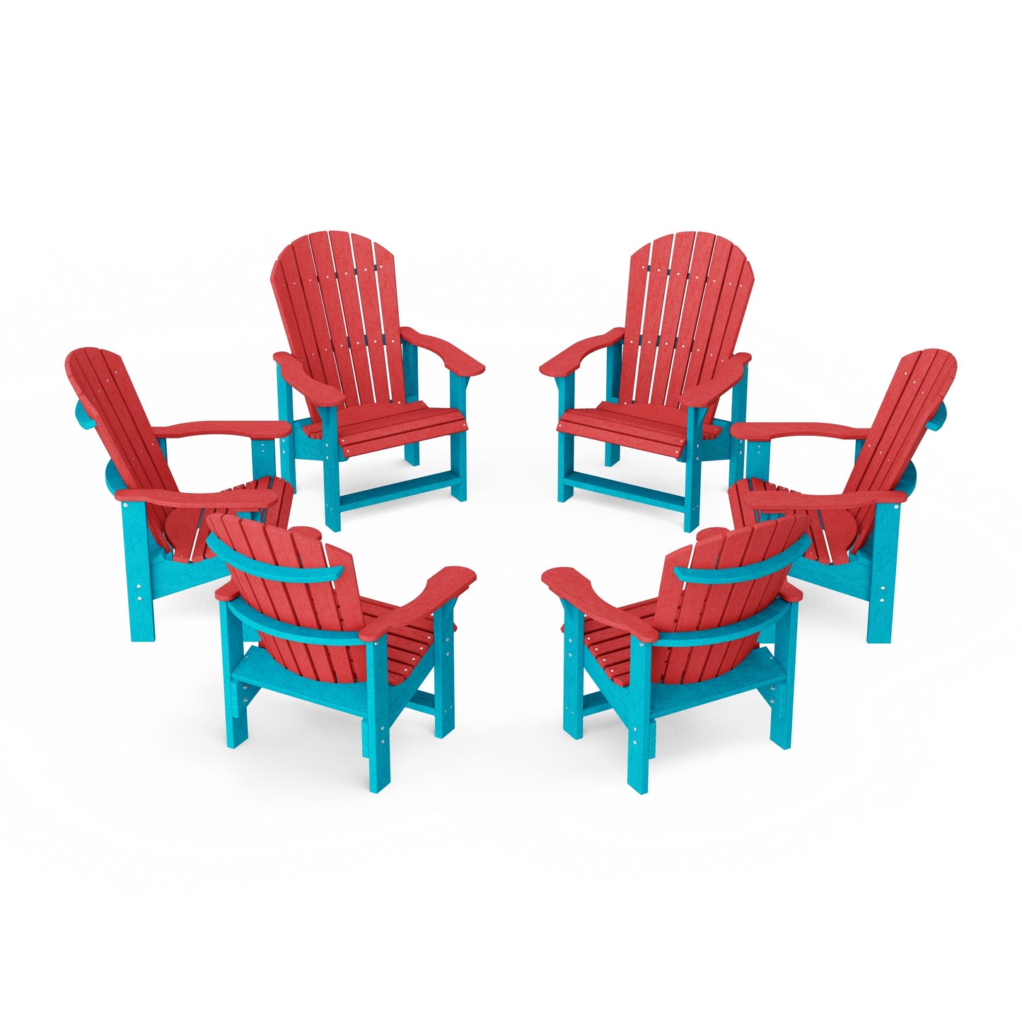 Heritage Upright Adirondack Chairs Set of 6