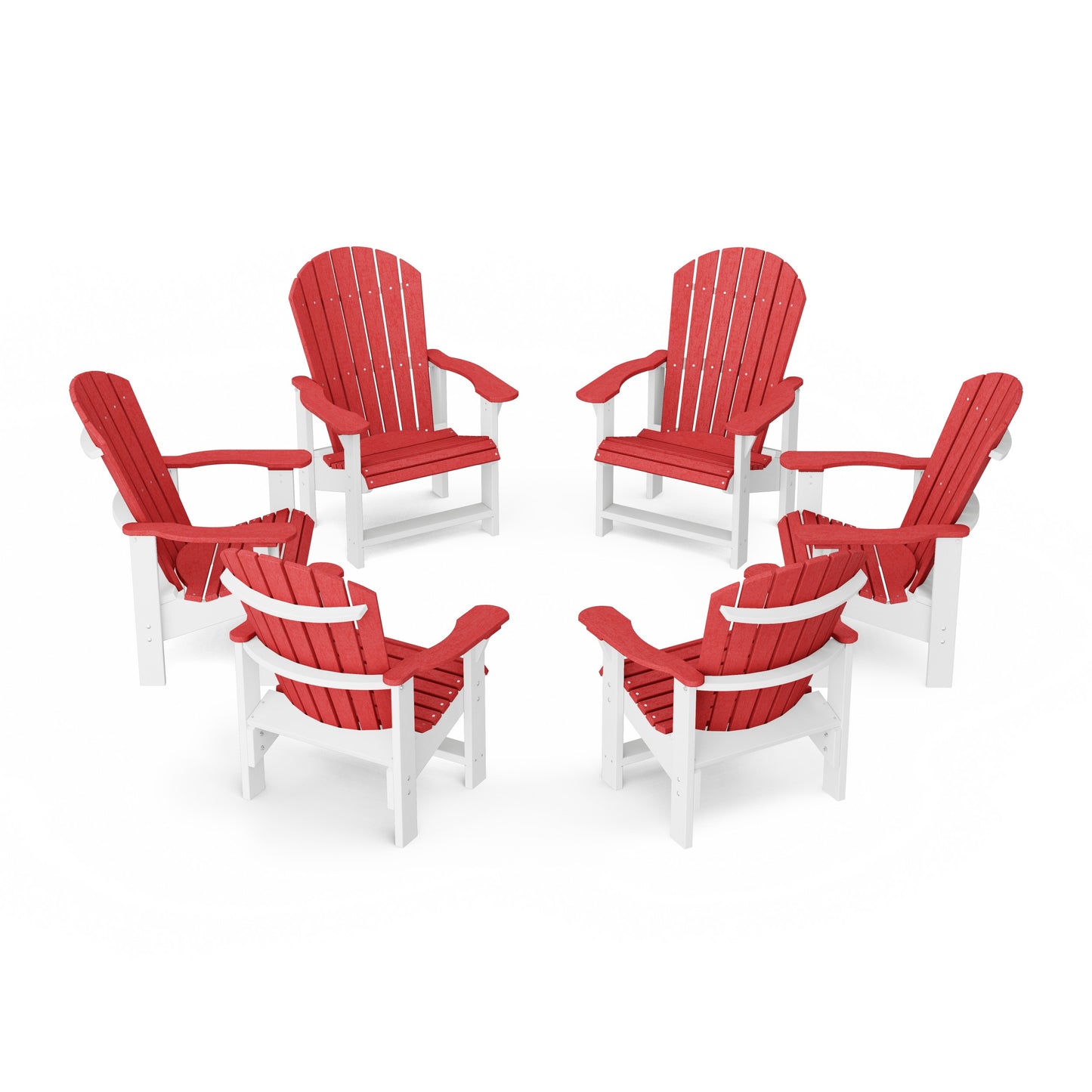 Heritage Upright Adirondack Chairs Set of 6