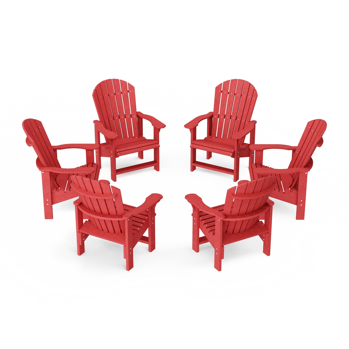 Heritage Upright Adirondack Chairs Set of 6
