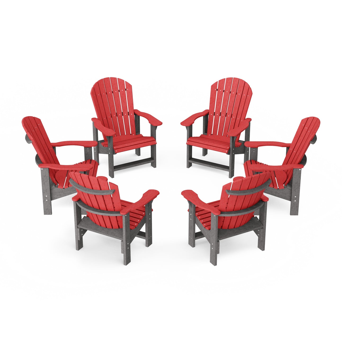 Heritage Upright Adirondack Chairs Set of 6