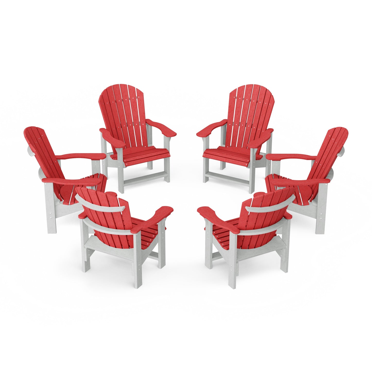 Heritage Upright Adirondack Chairs Set of 6