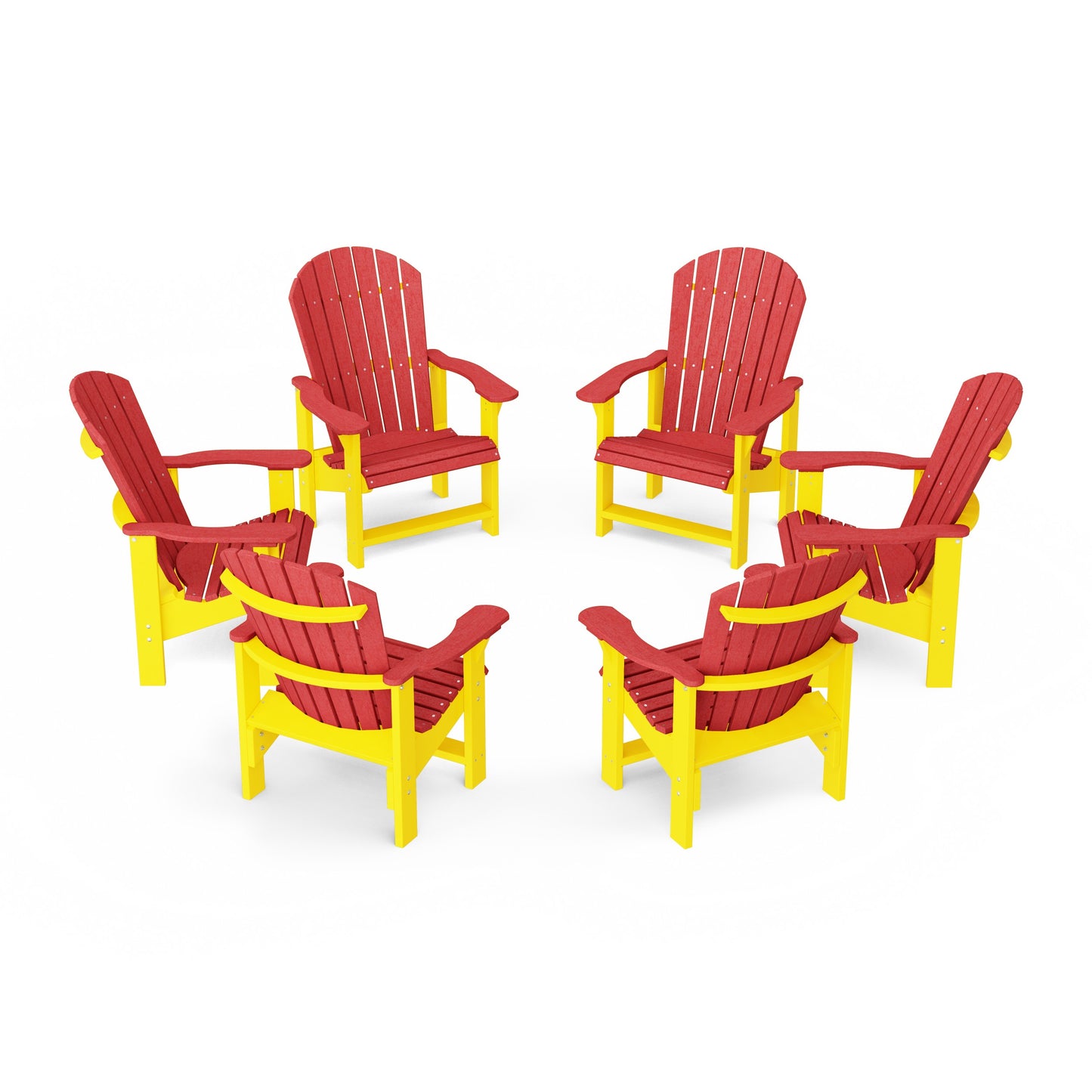 Heritage Upright Adirondack Chairs Set of 6