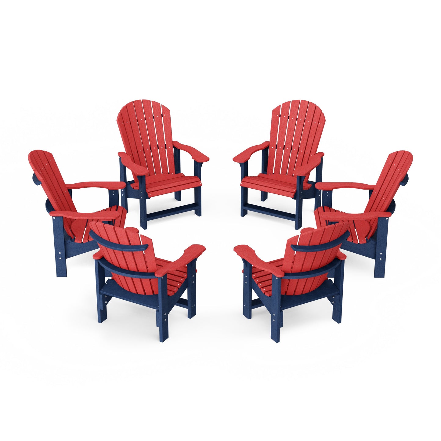 Heritage Upright Adirondack Chairs Set of 6