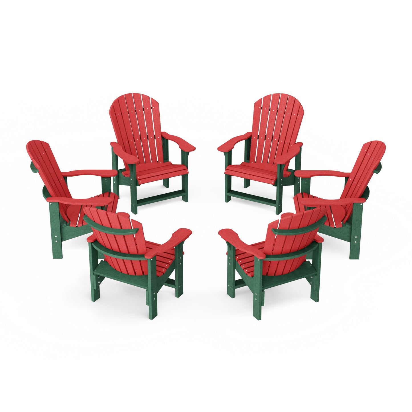 Heritage Upright Adirondack Chairs Set of 6