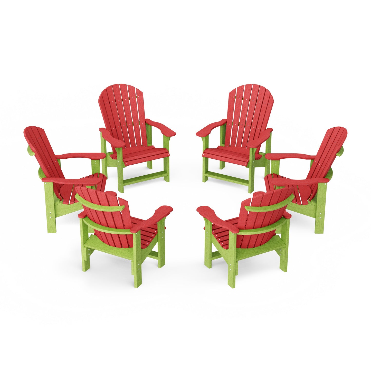 Heritage Upright Adirondack Chairs Set of 6