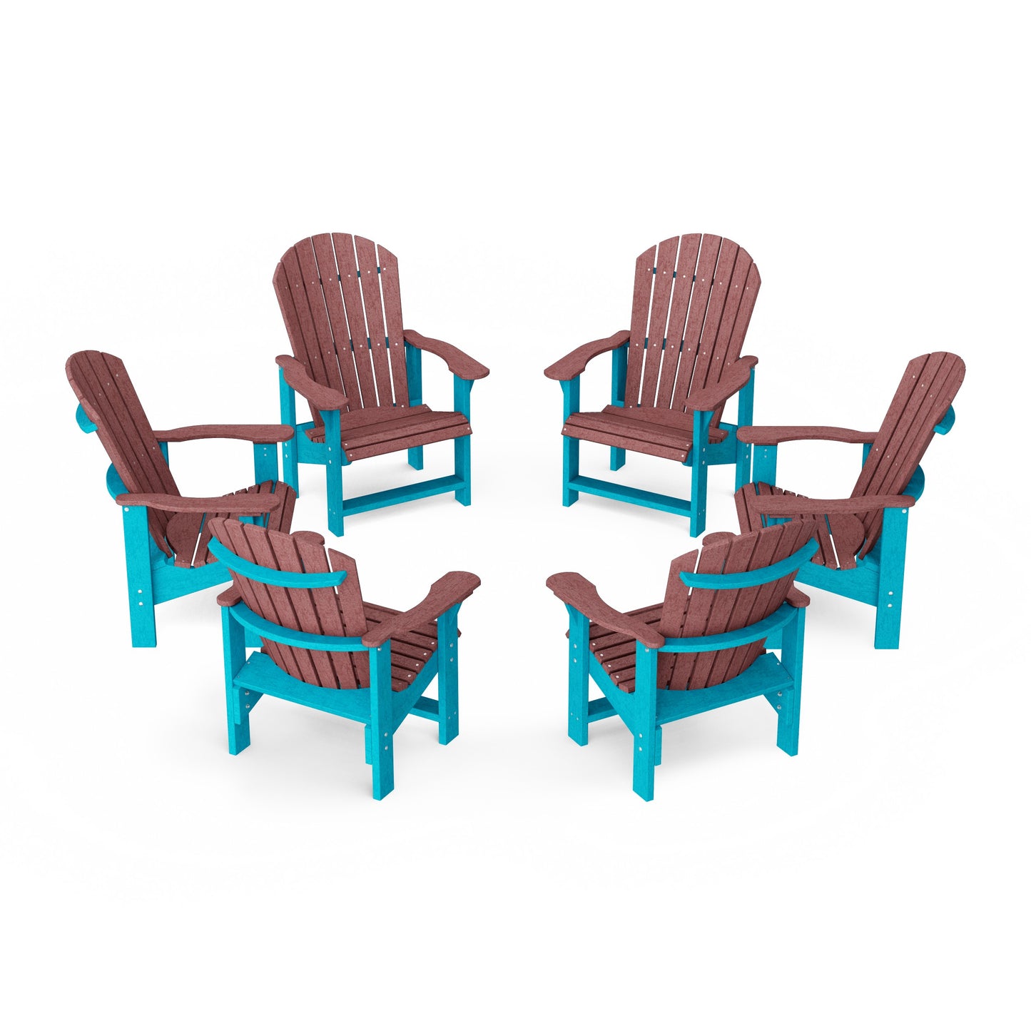 Heritage Upright Adirondack Chairs Set of 6
