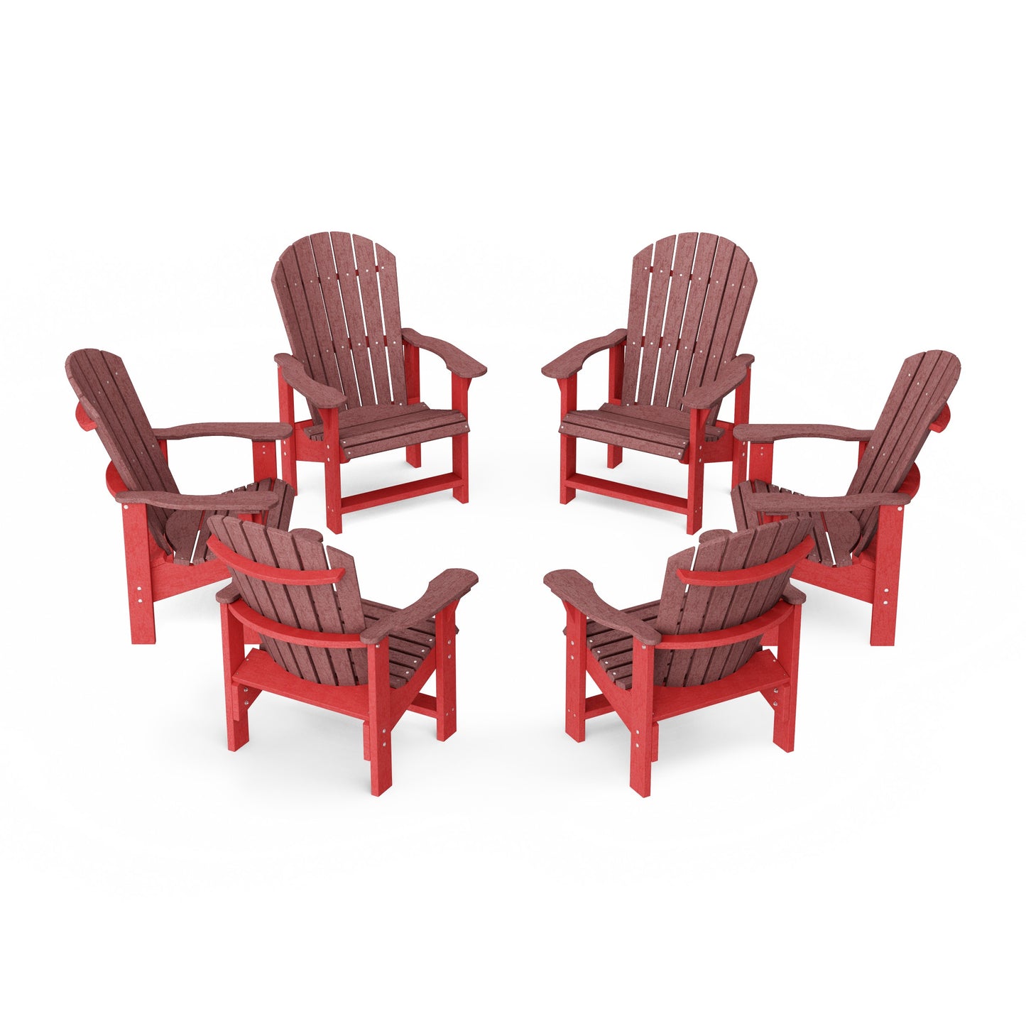 Heritage Upright Adirondack Chairs Set of 6