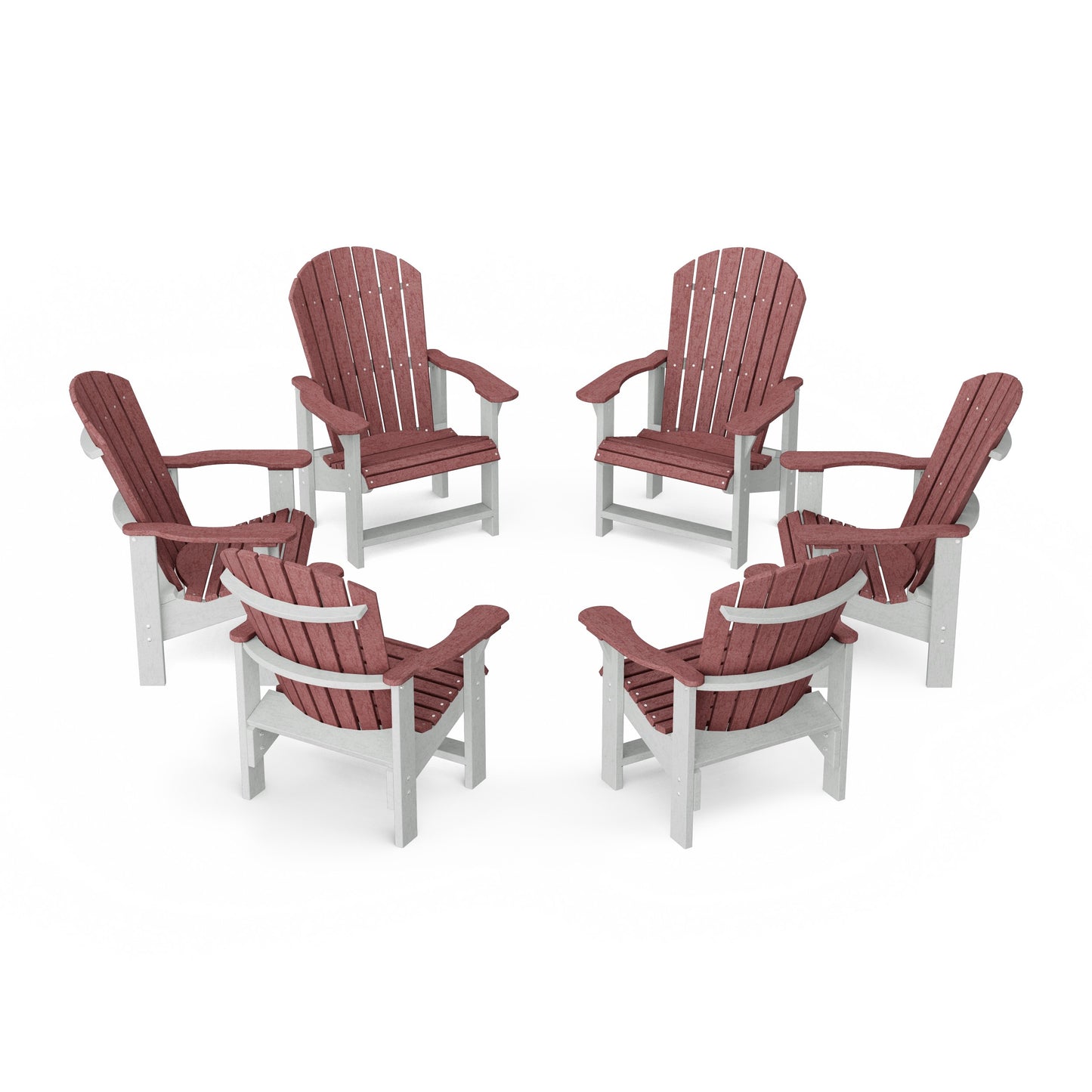 Heritage Upright Adirondack Chairs Set of 6