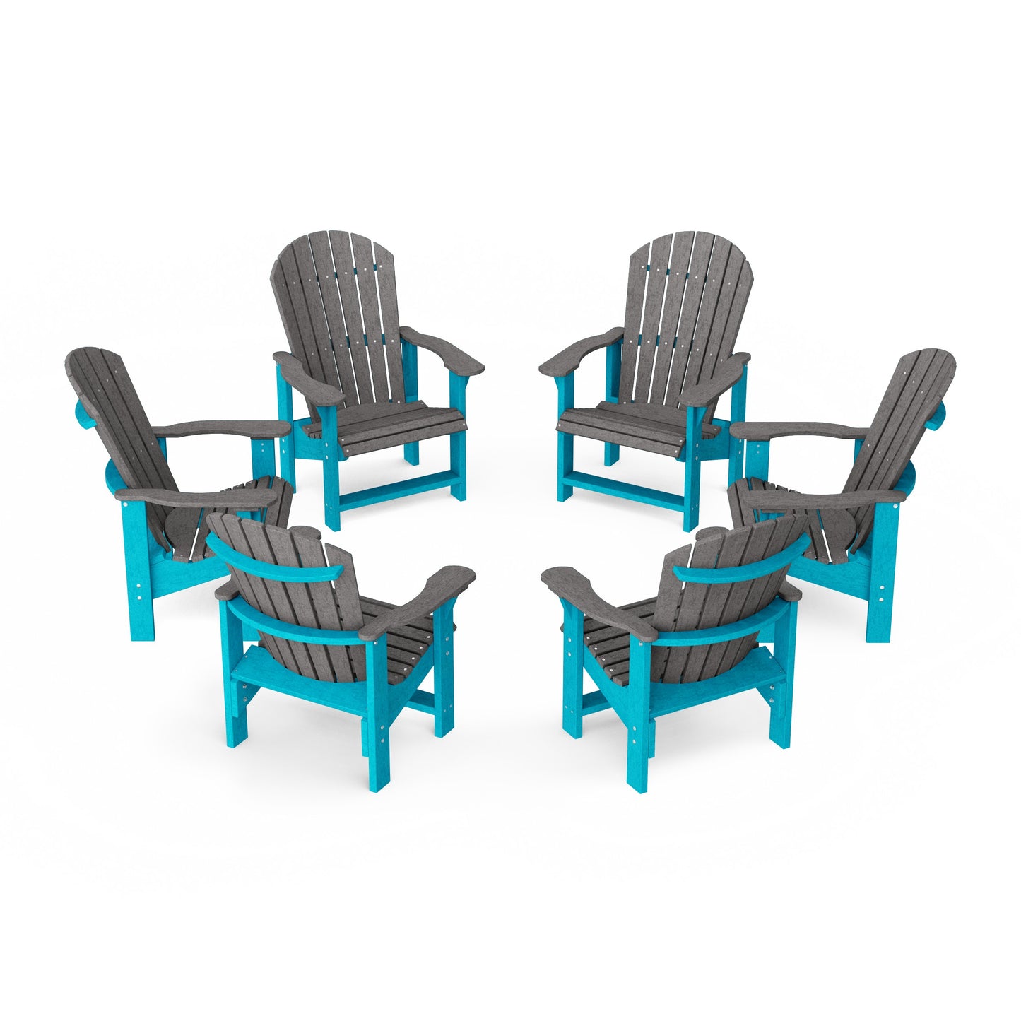 Heritage Upright Adirondack Chairs Set of 6
