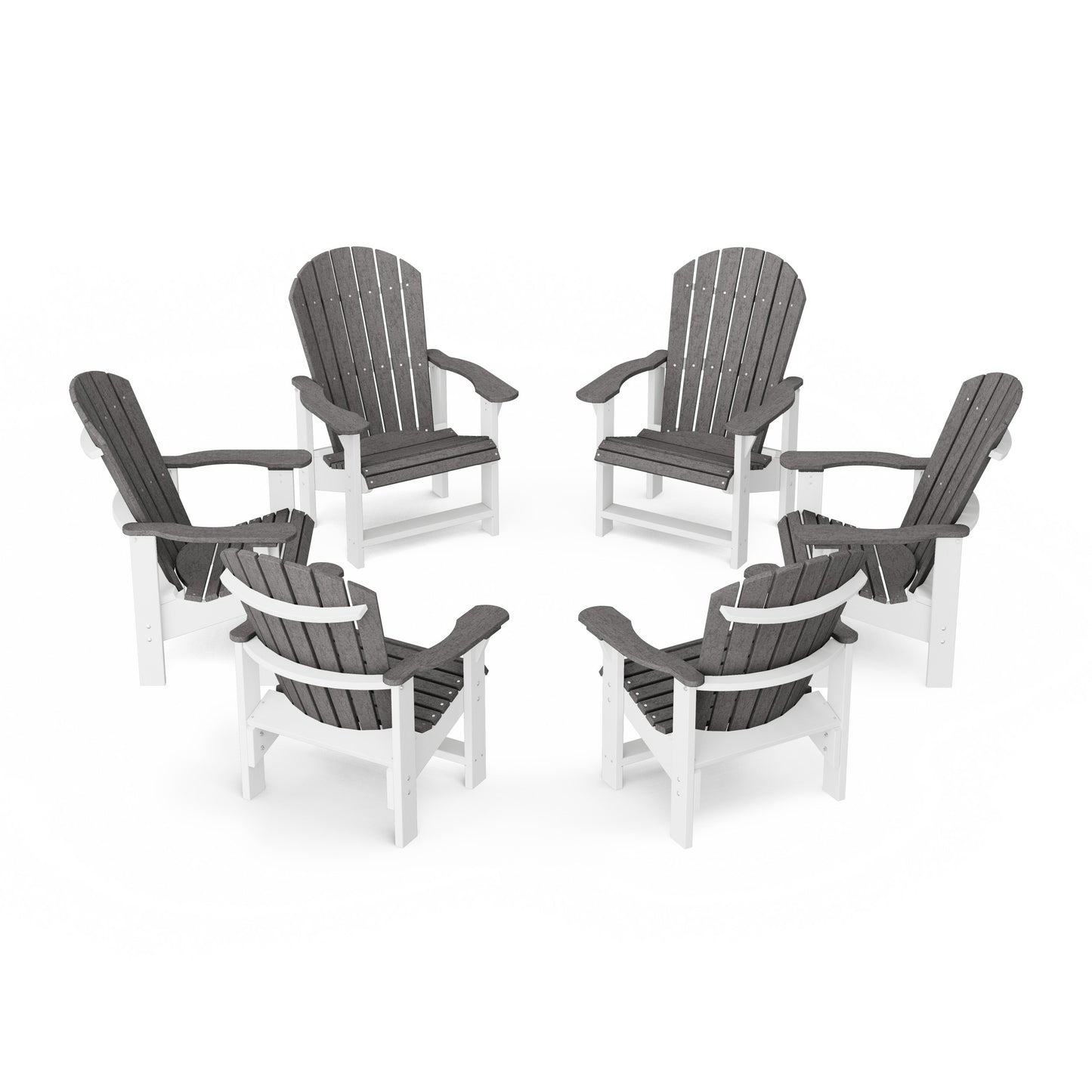 Heritage Upright Adirondack Chairs Set of 6