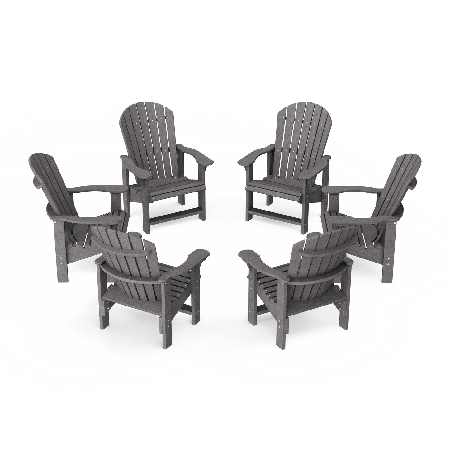 Heritage Upright Adirondack Chairs Set of 6