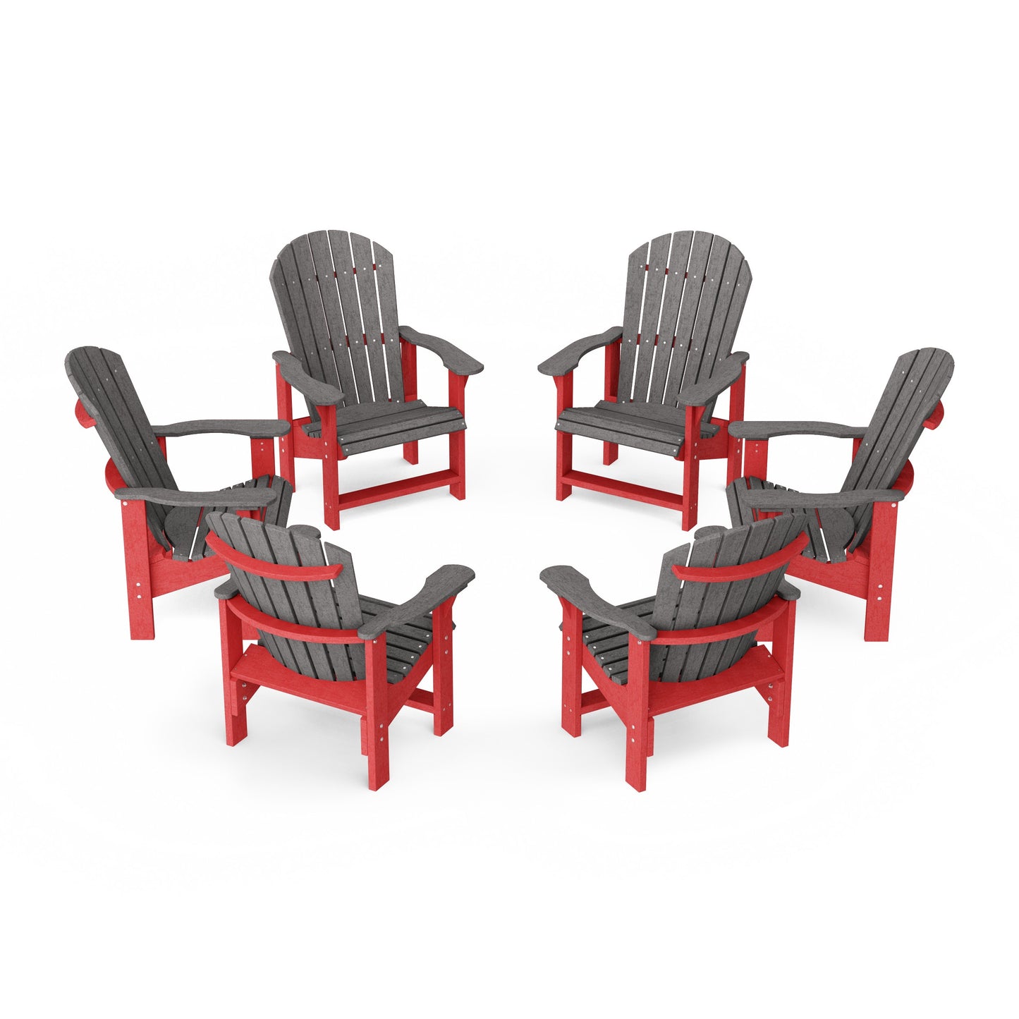 Heritage Upright Adirondack Chairs Set of 6