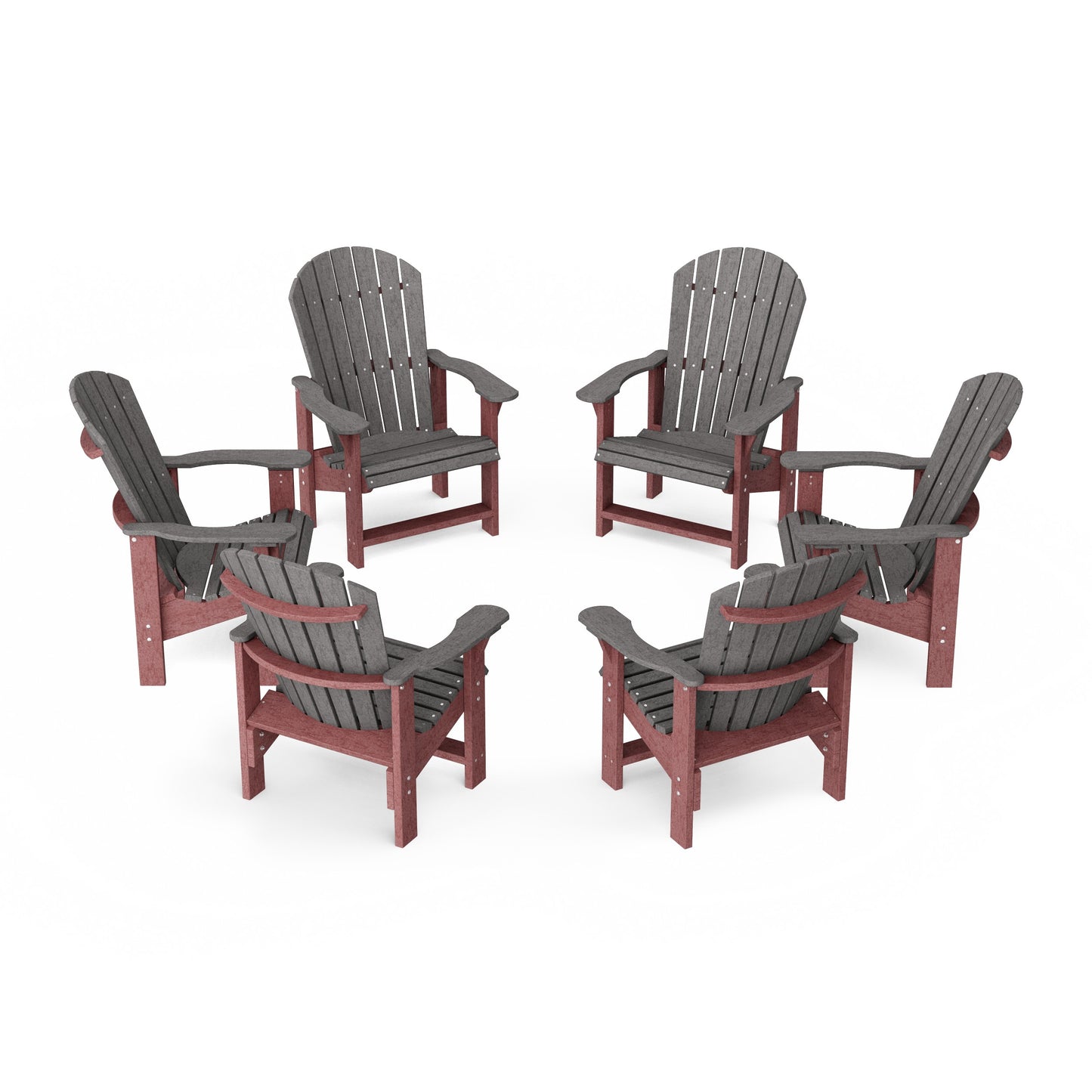 Heritage Upright Adirondack Chairs Set of 6