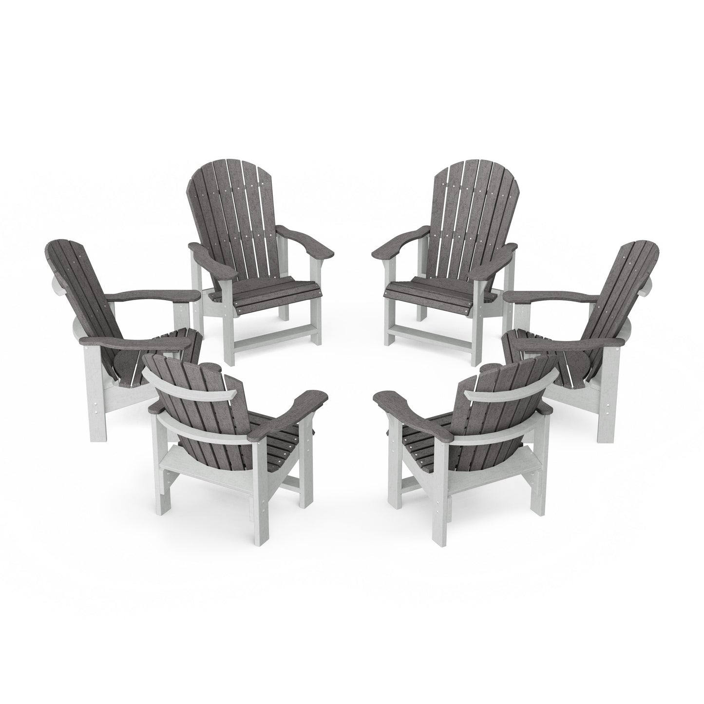 Heritage Upright Adirondack Chairs Set of 6
