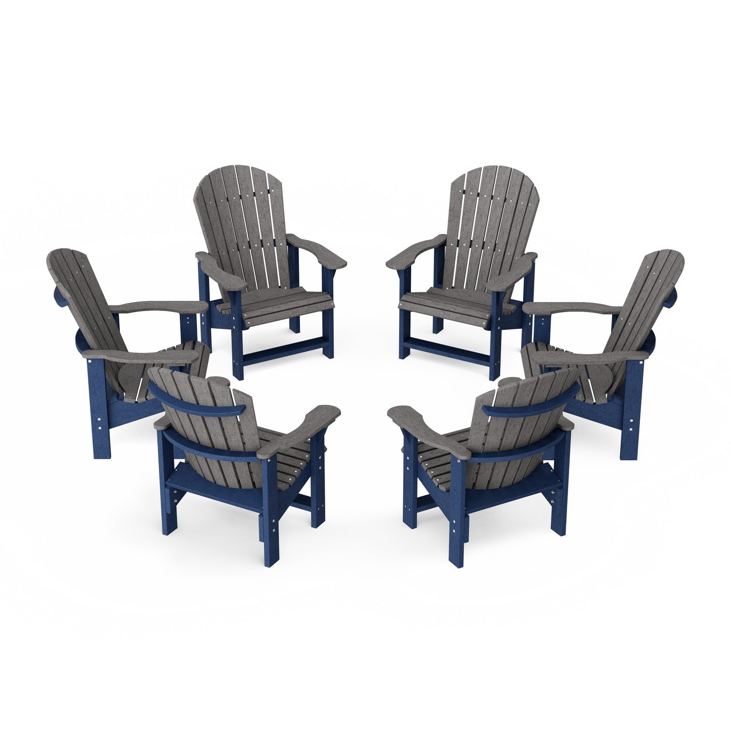 Heritage Upright Adirondack Chairs Set of 6