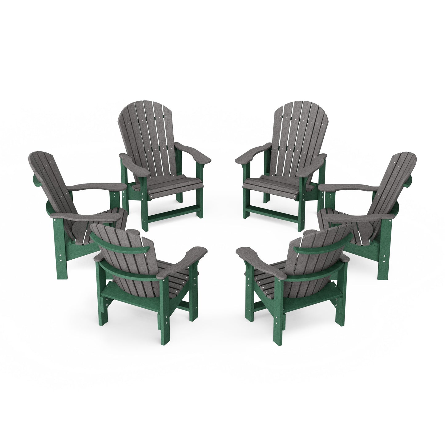 Heritage Upright Adirondack Chairs Set of 6