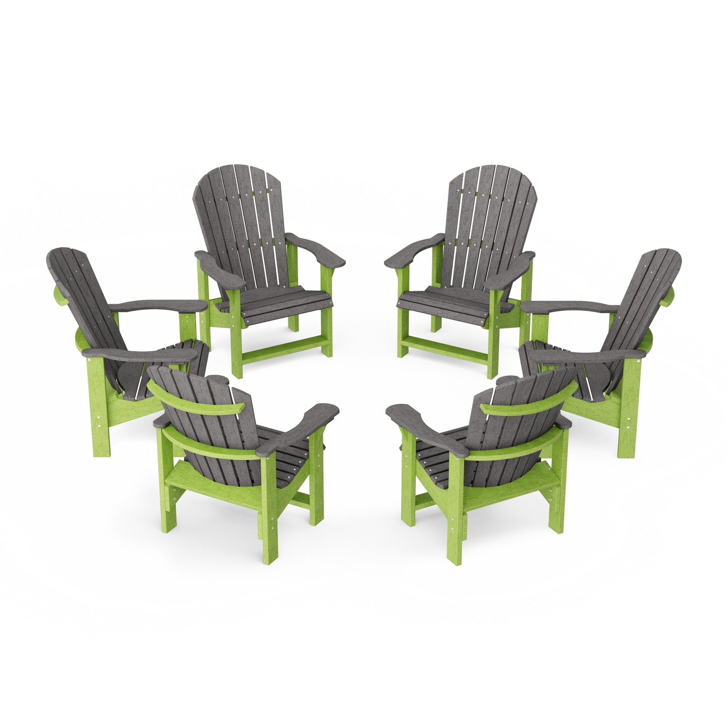 Heritage Upright Adirondack Chairs Set of 6