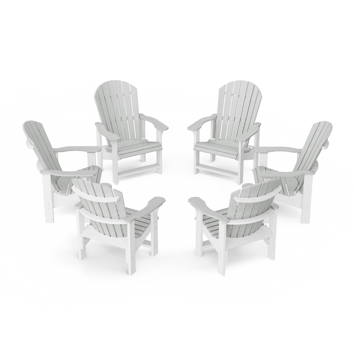 Heritage Upright Adirondack Chairs Set of 6