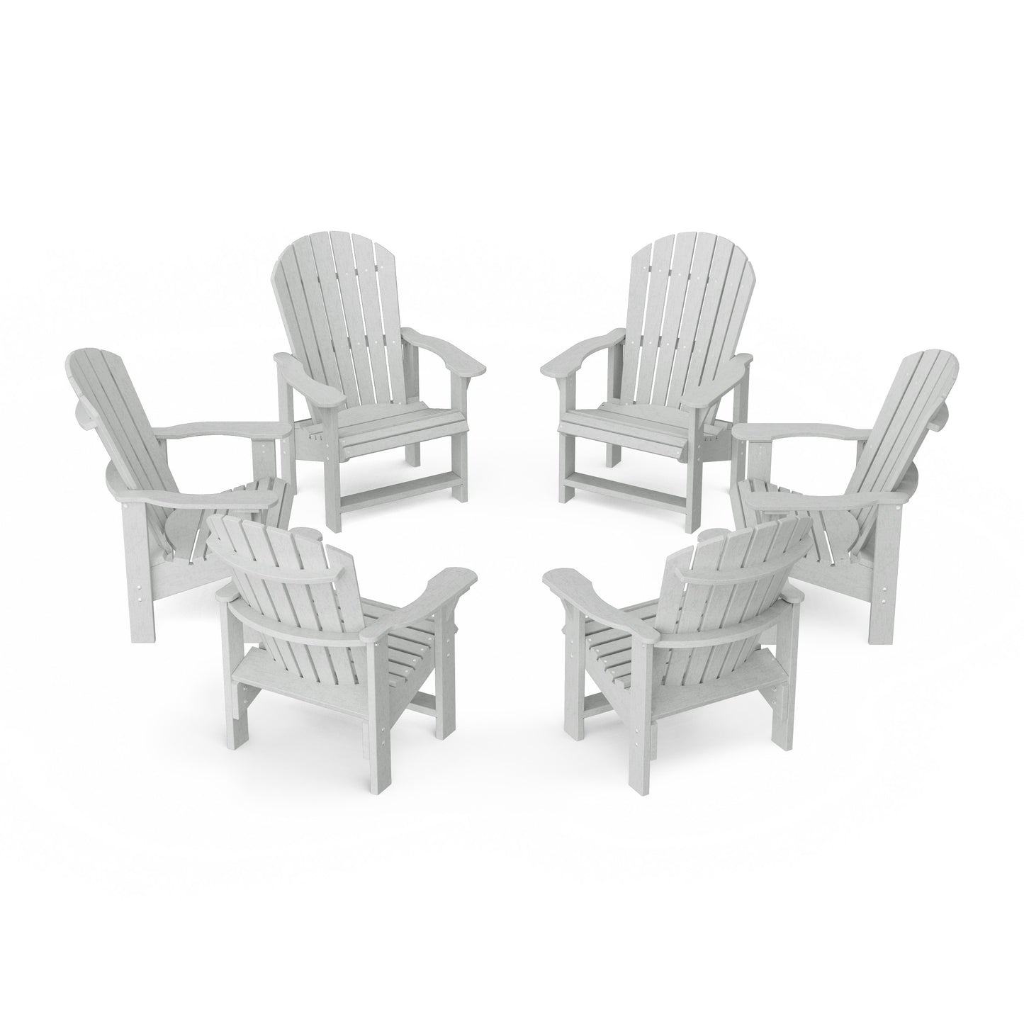 Heritage Upright Adirondack Chairs Set of 6