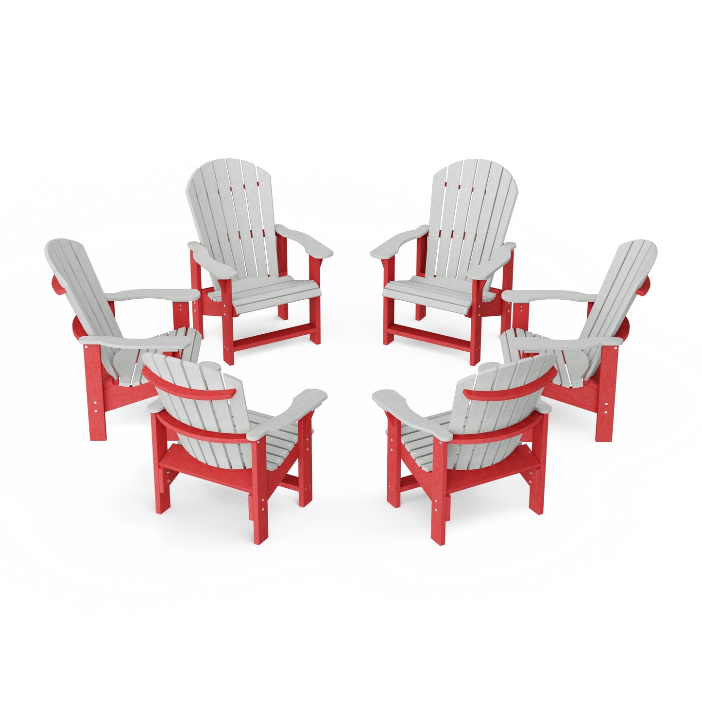 Heritage Upright Adirondack Chairs Set of 6