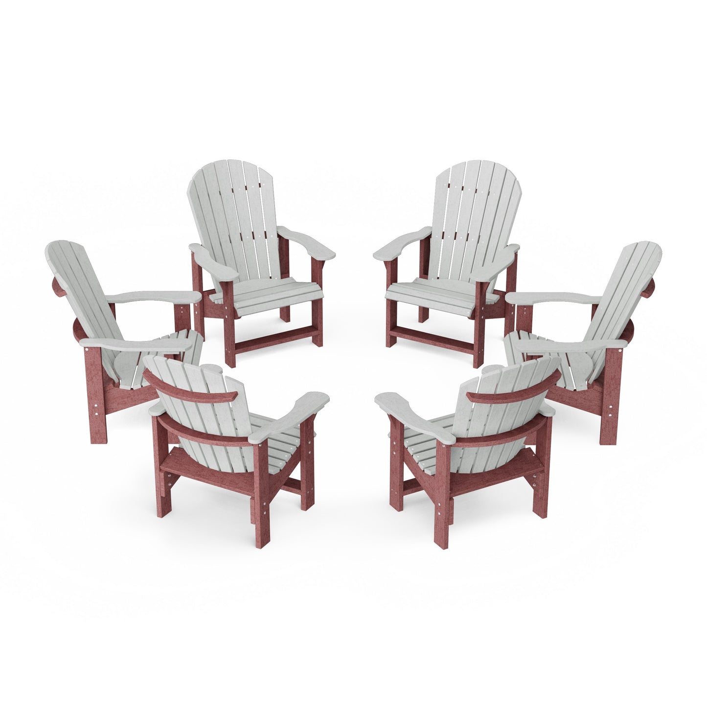 Heritage Upright Adirondack Chairs Set of 6