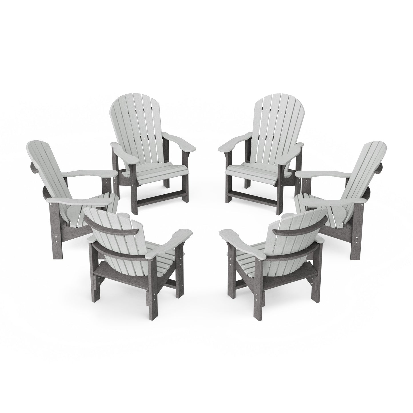 Heritage Upright Adirondack Chairs Set of 6