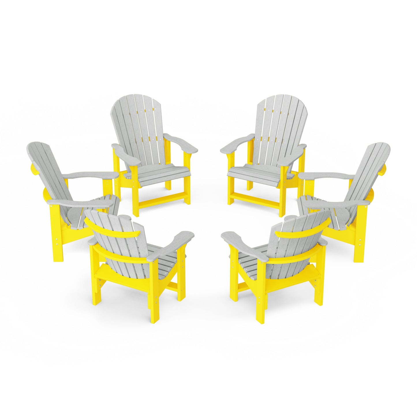 Heritage Upright Adirondack Chairs Set of 6