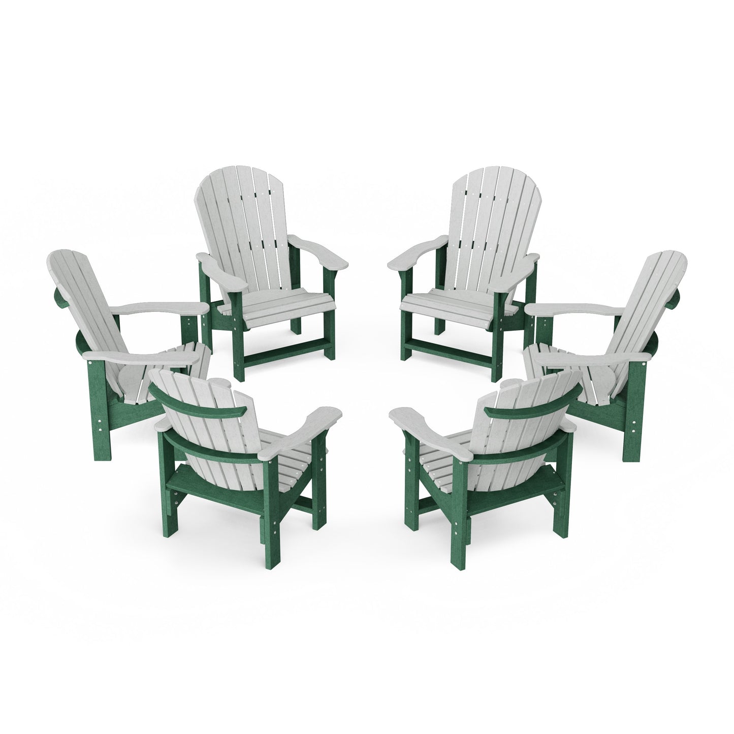 Heritage Upright Adirondack Chairs Set of 6