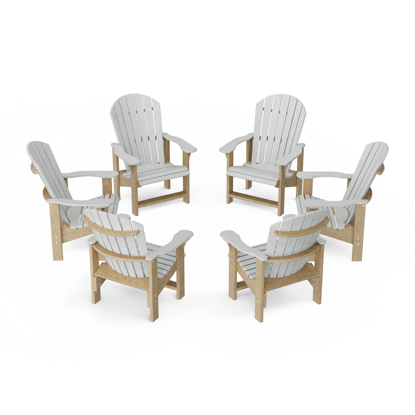 Heritage Upright Adirondack Chairs Set of 6