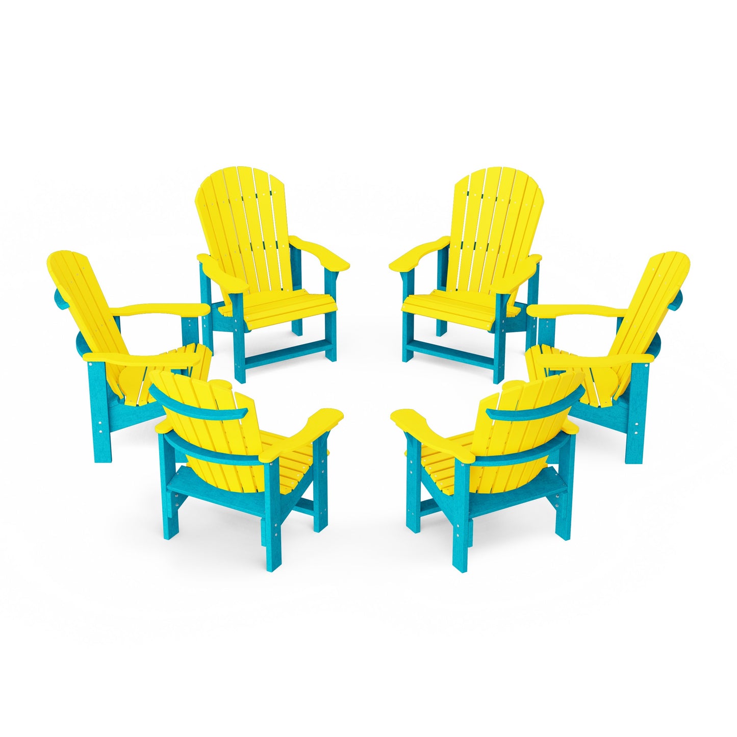Heritage Upright Adirondack Chairs Set of 6
