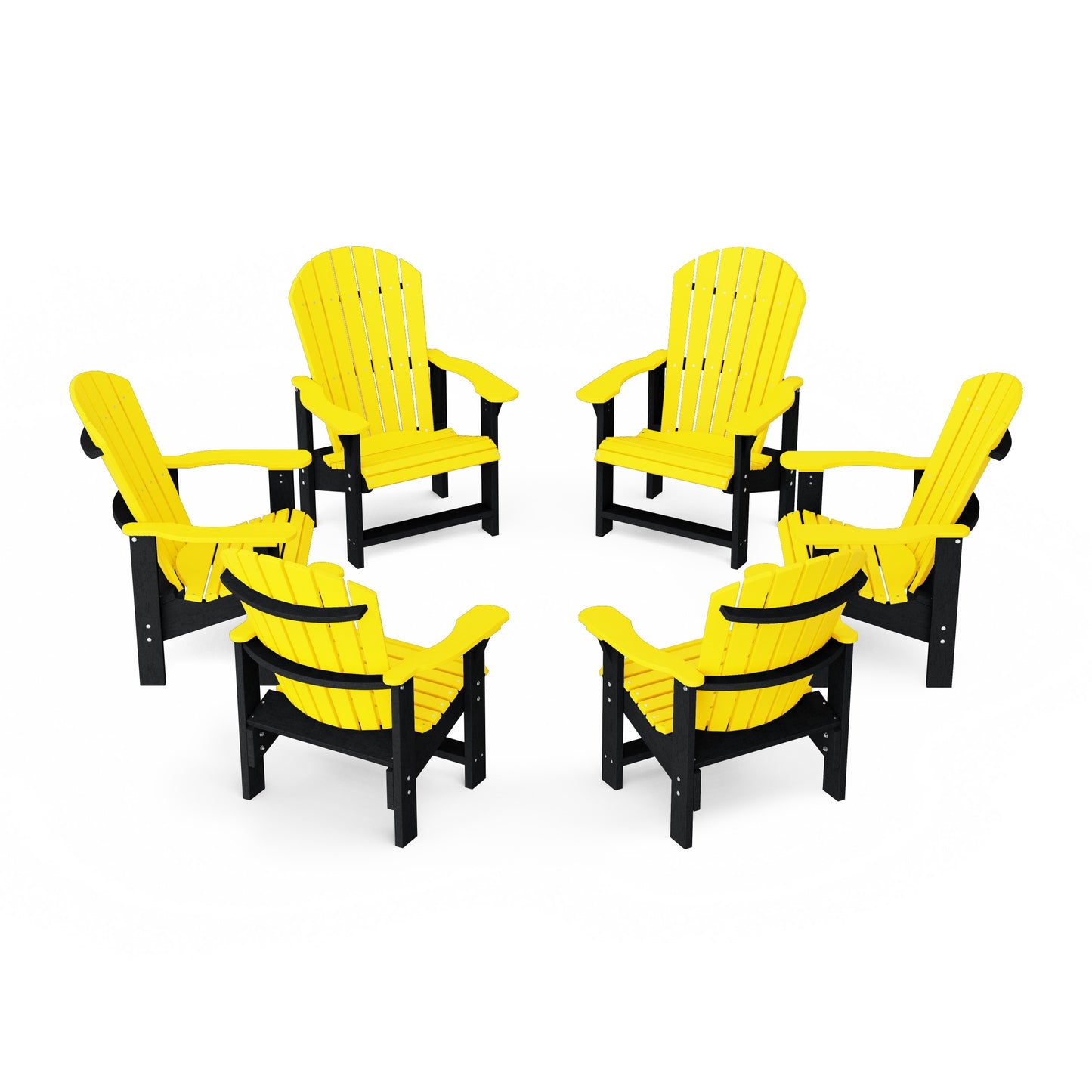 Heritage Upright Adirondack Chairs Set of 6