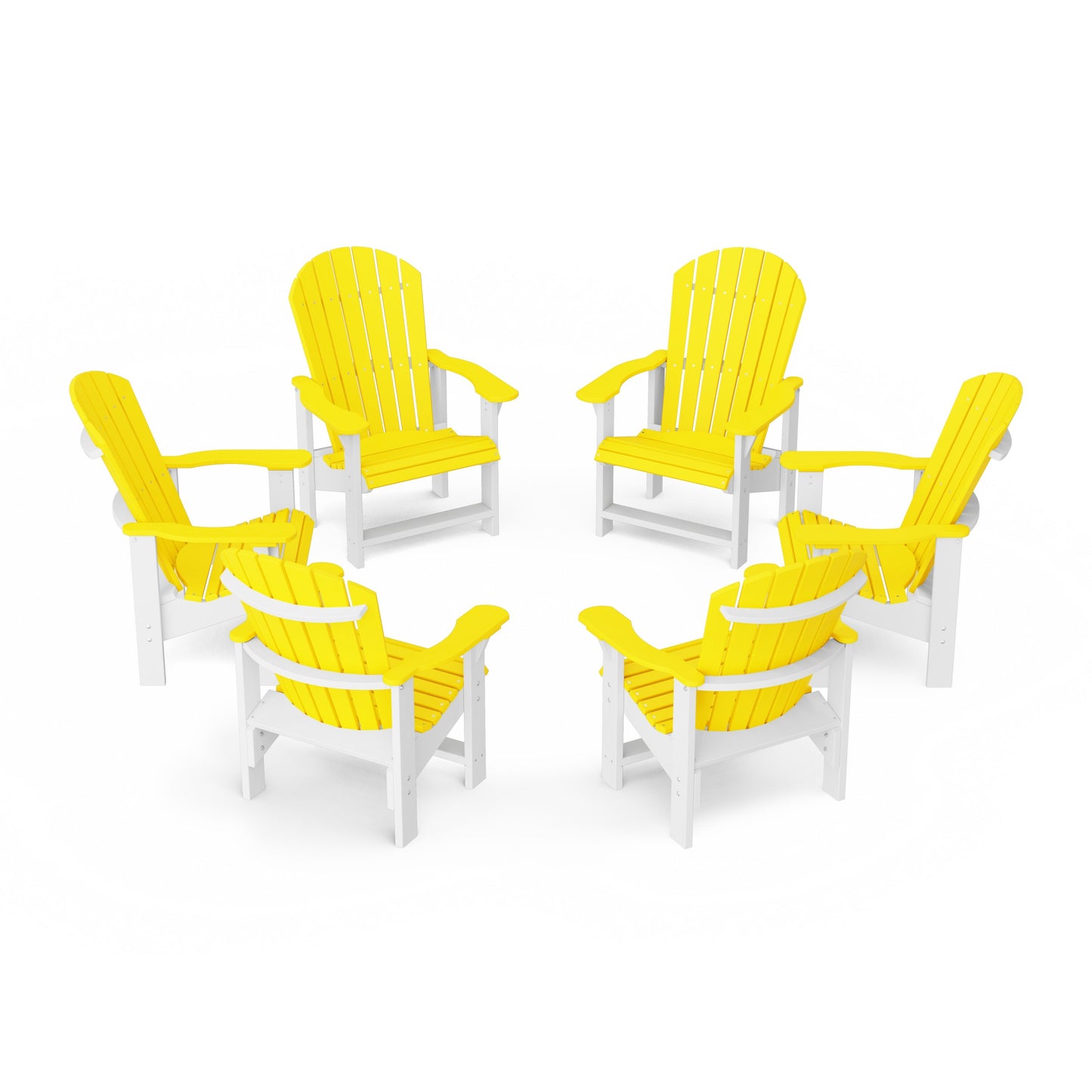Heritage Upright Adirondack Chairs Set of 6
