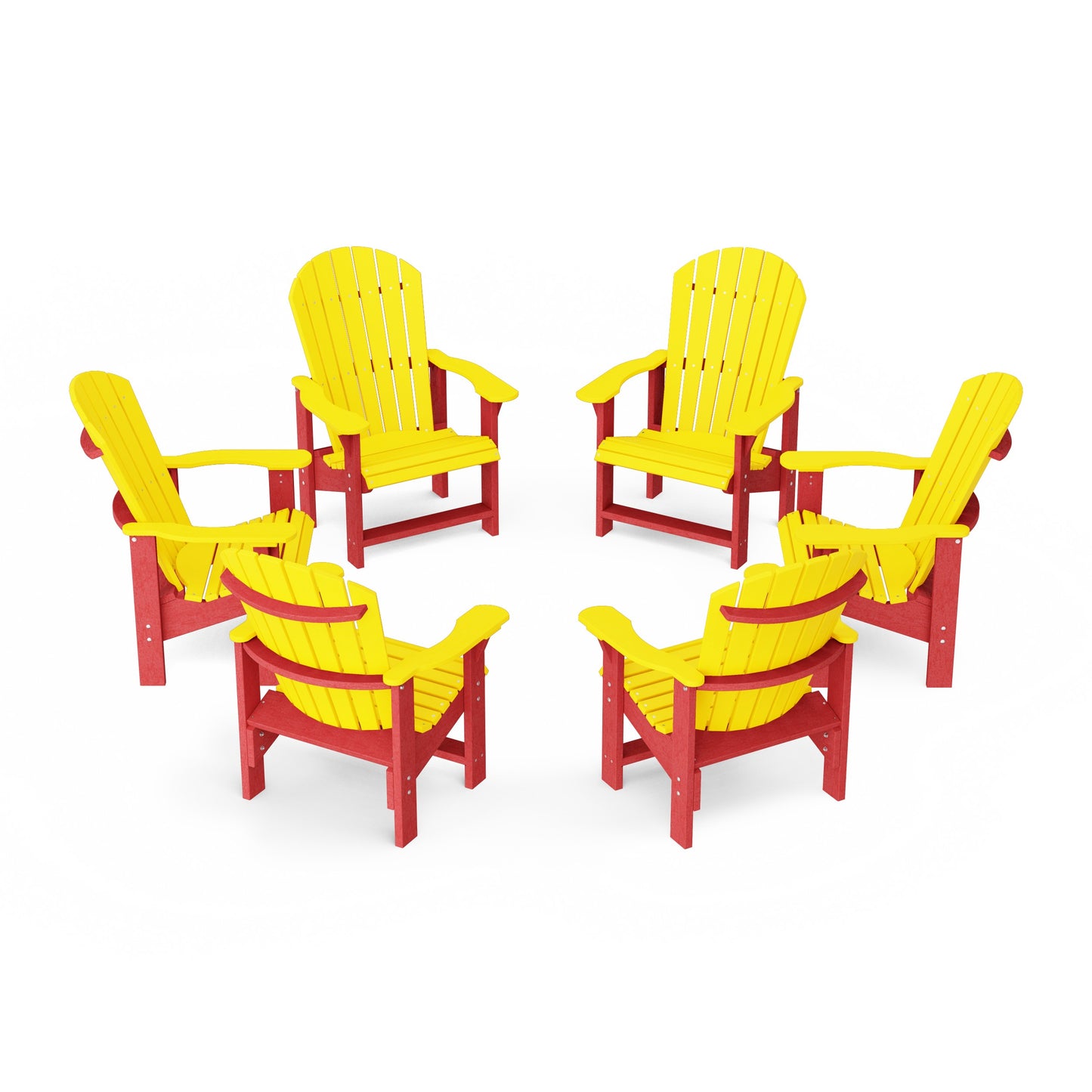 Heritage Upright Adirondack Chairs Set of 6