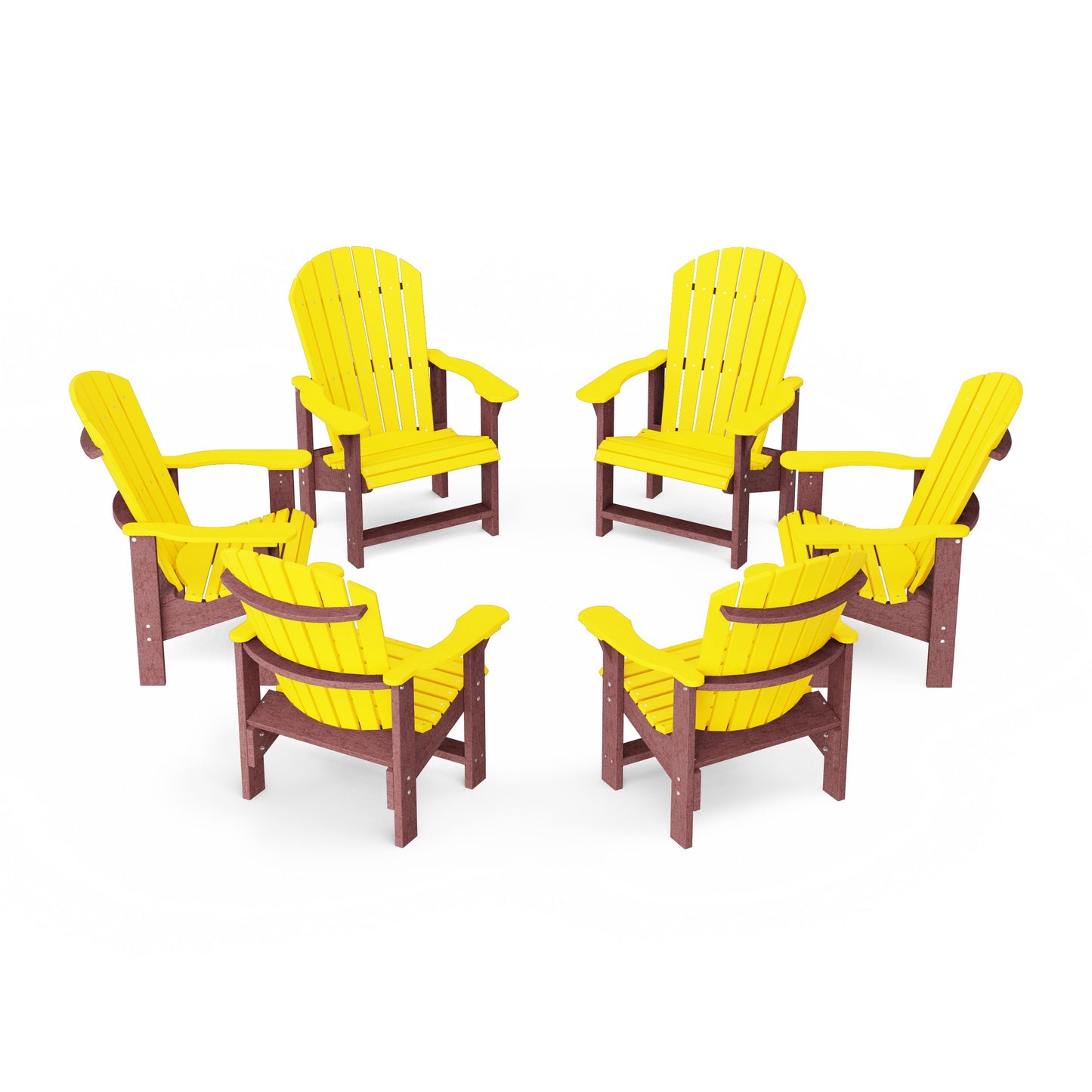 Heritage Upright Adirondack Chairs Set of 6