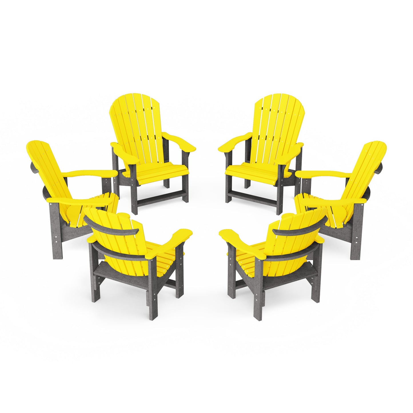 Heritage Upright Adirondack Chairs Set of 6