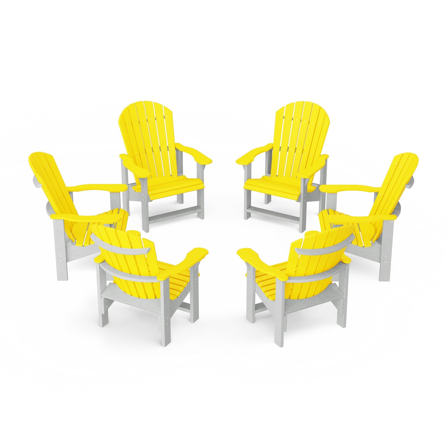 Heritage Upright Adirondack Chairs Set of 6