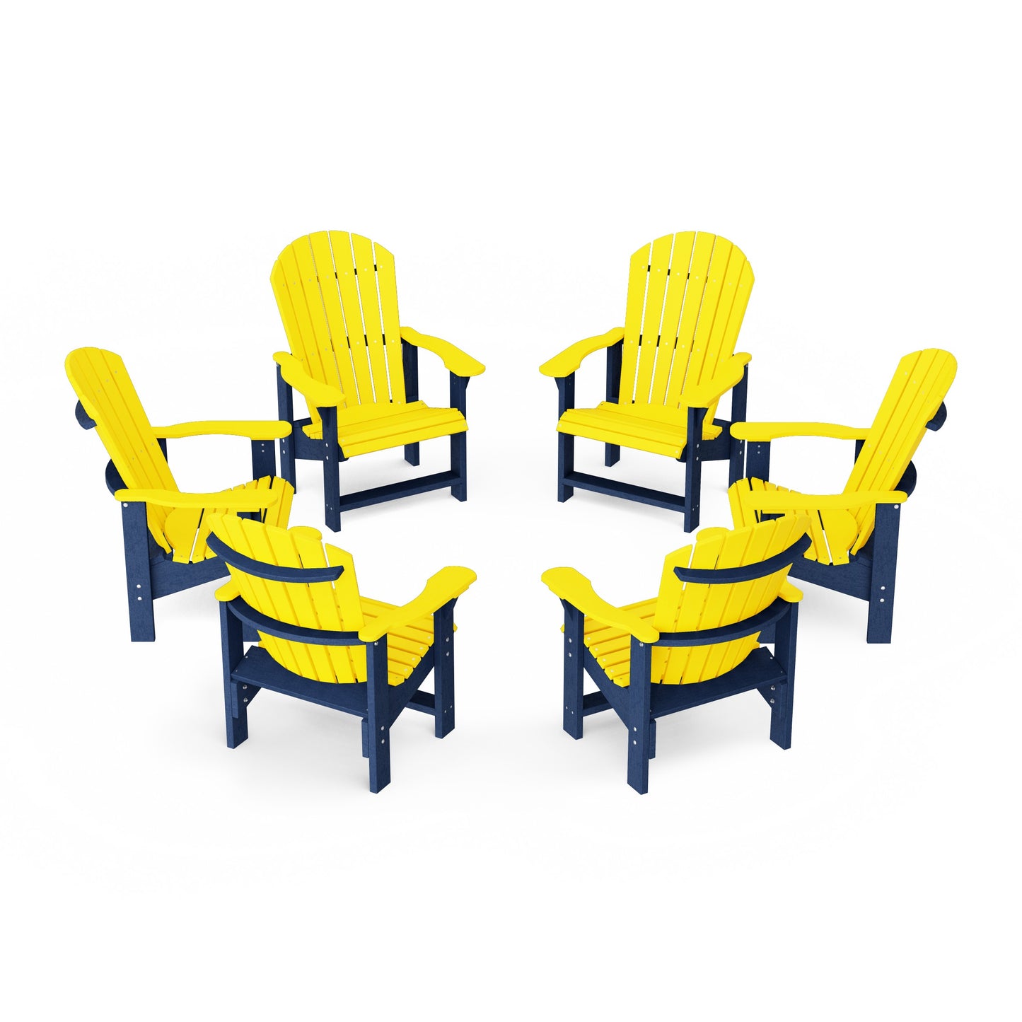 Heritage Upright Adirondack Chairs Set of 6