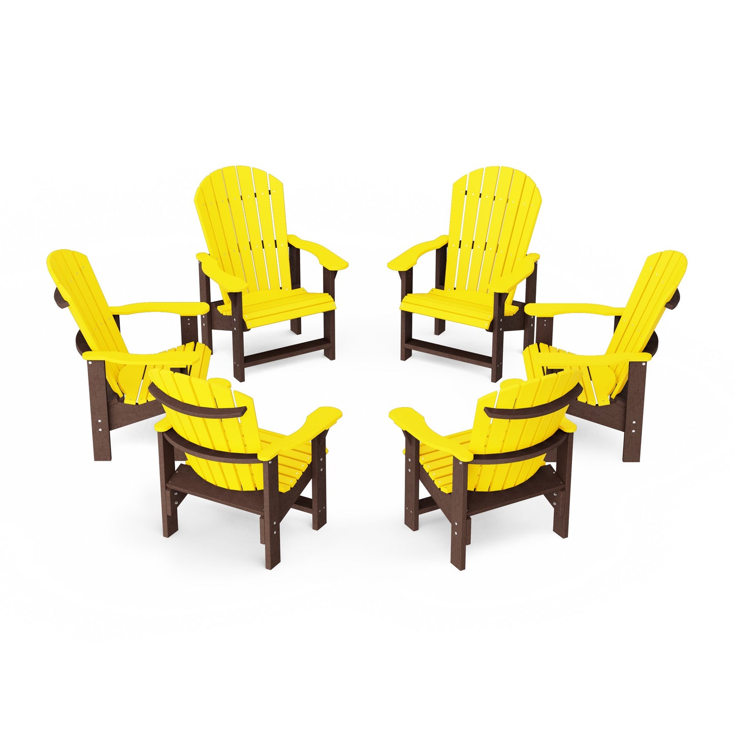 Heritage Upright Adirondack Chairs Set of 6